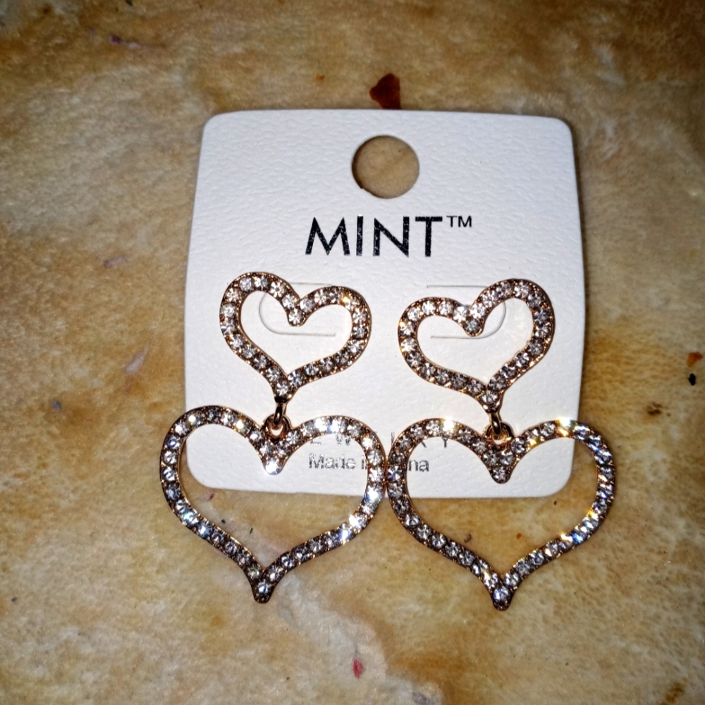 Rhinestone earrings